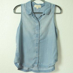 Cloth & Stone top Button Down Denim size large